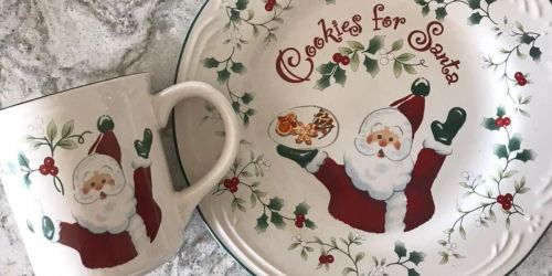 Cookies for Santa Plate & Mug Set Just $17.49 on Macy’s.com (Regularly $50)