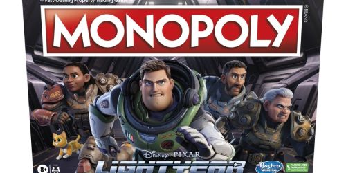 Up to 50% Off Monopoly Board Games on Walmart.com | Disney Pixar’s Lightyear Edition Only $10 (Reg. $21)