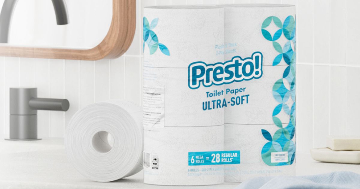 Presto Toilet Paper 24Count Only 17.55 Shipped for Amazon Prime