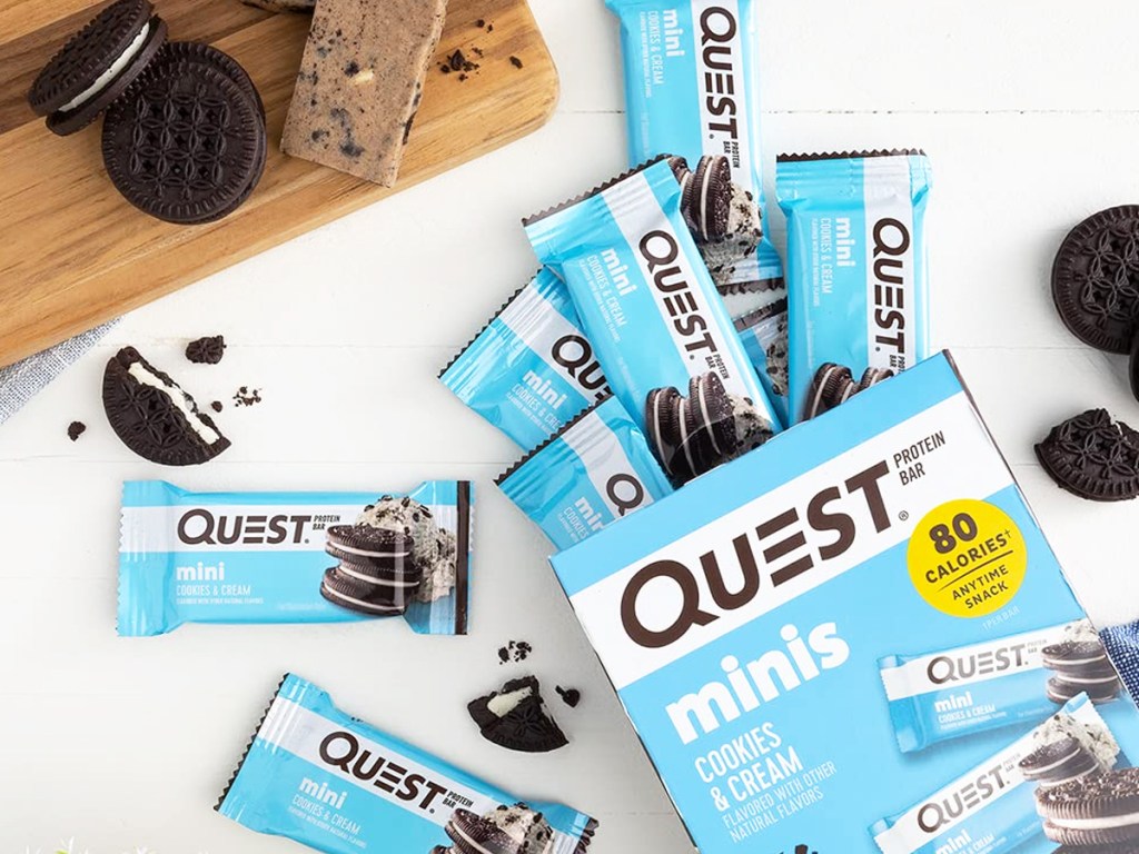 Quest Mini Cook GO! 50% Off Quest Snacks on Amazon | Mini Protein Bars 14-Count $9.57 ...