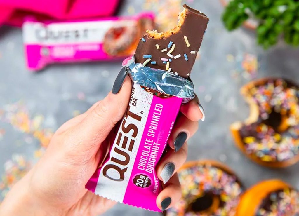 Quest Nutrition Chocolate Sprinkled Doughnut Protein Bars