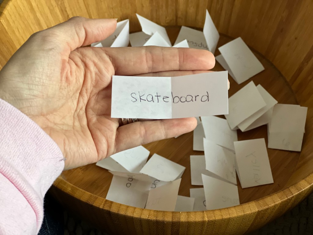 Salad Bowl Game Instructions - Round One Giving Clues