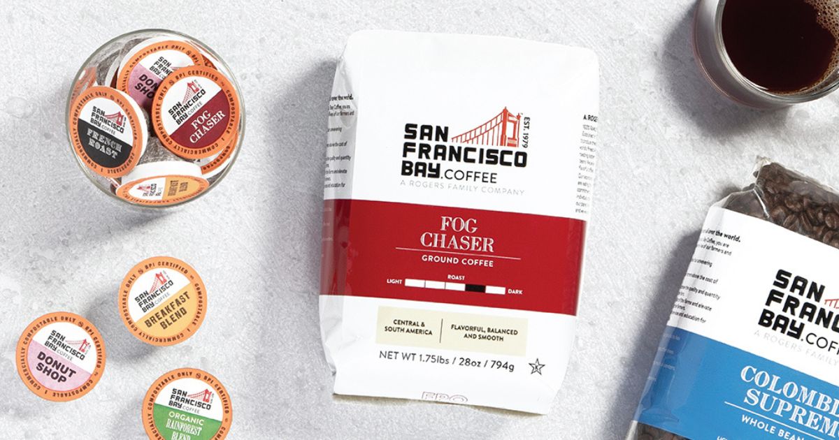 San Francisco Bay Coffees K-cups and ground