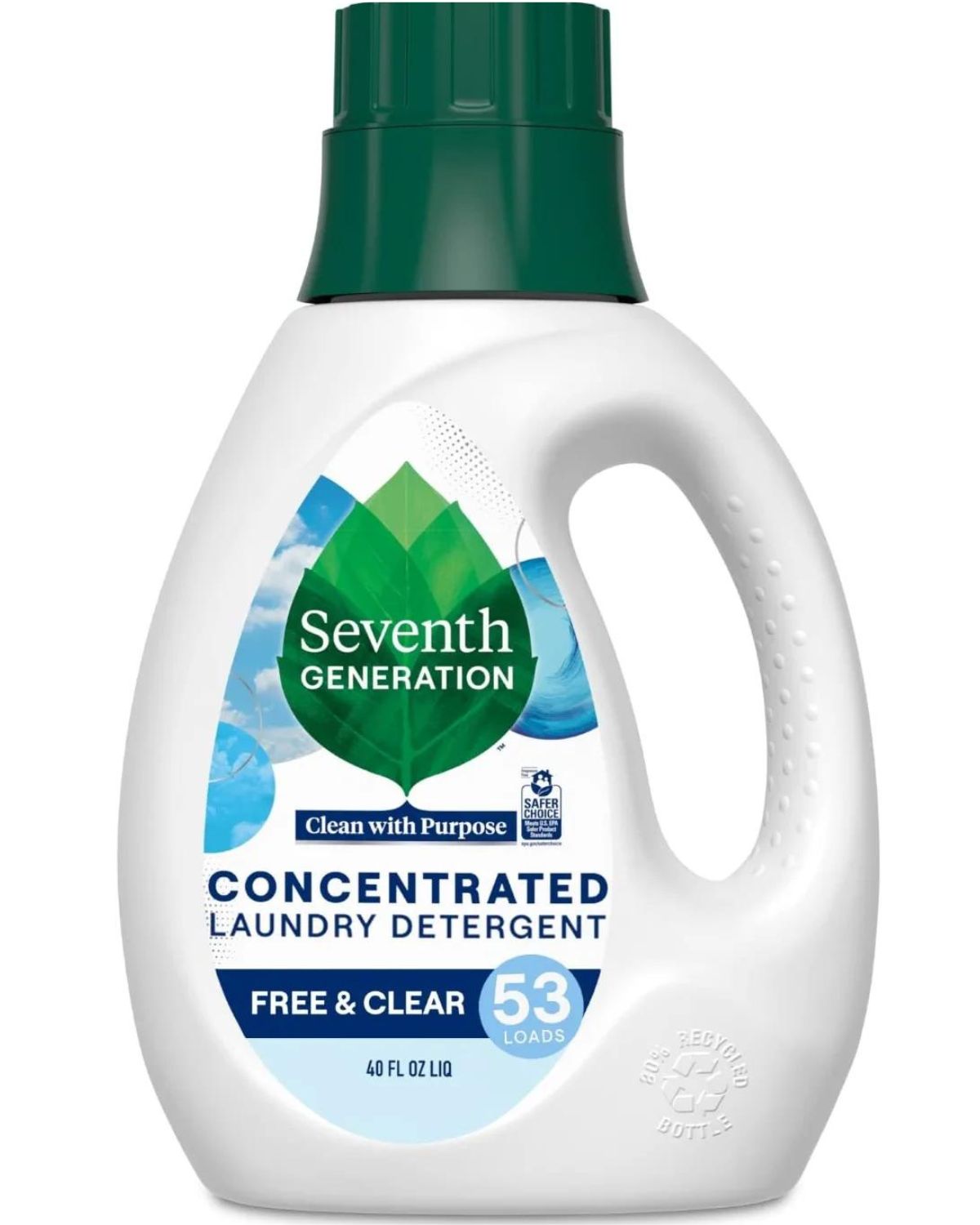 Seventh generation free and clear 40oz bottle