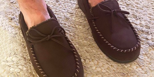 Dearfoams Men’s Slippers ONLY $9 on Amazon (Regularly $48)