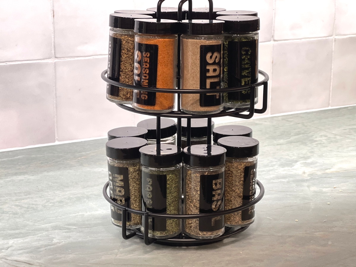 Revolving Spice Rack Just $14.97 on Walmart.com (Includes 16 Spices + 5 Years of Refills!)