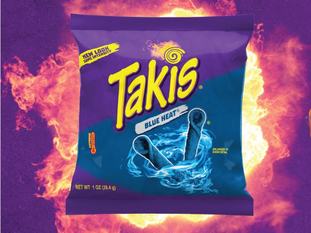 Takis Blue Heat Rolled Tortilla Chips 40-Count Box