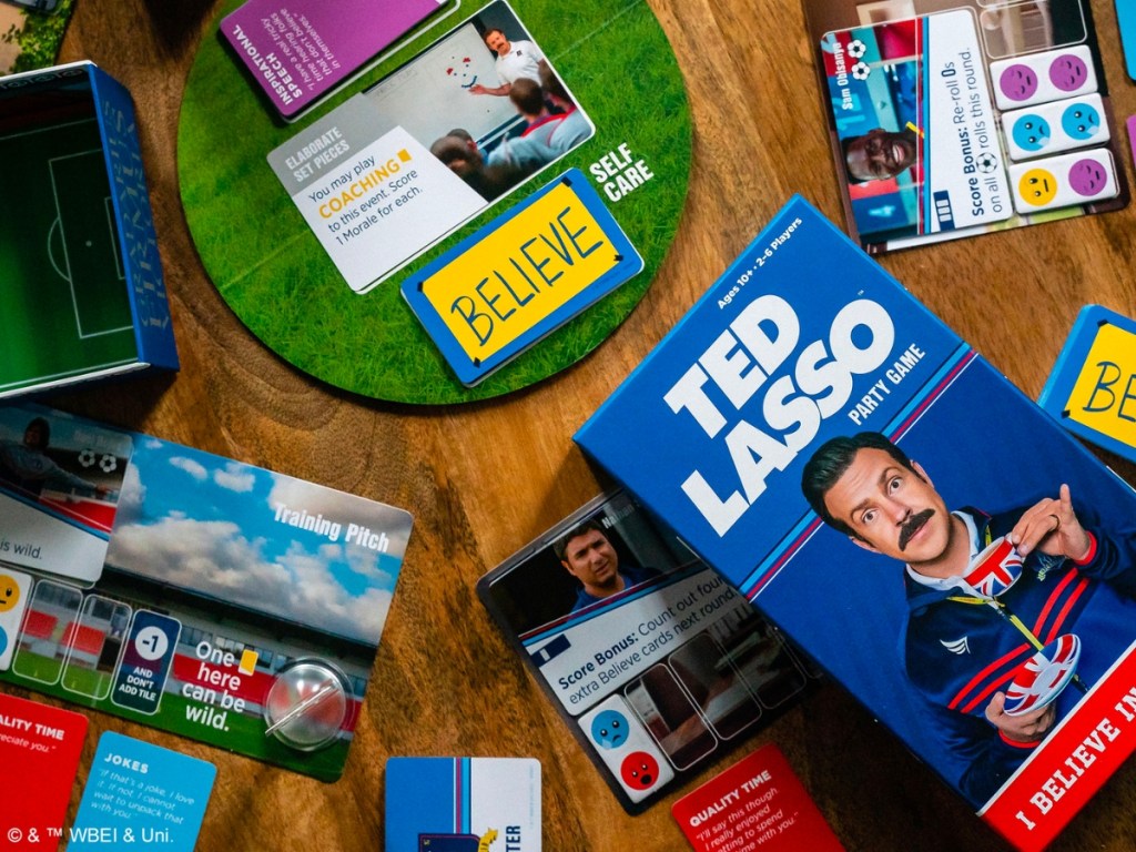 ted lasso patry game with pieces on table