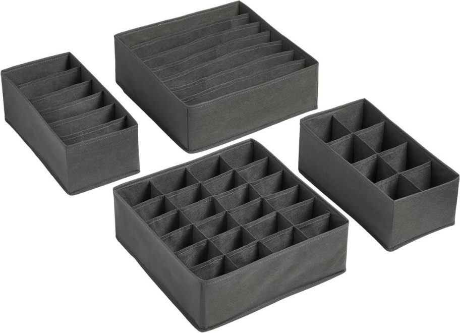 Tidy & Co. 4-Piece Collapsible Fabric Storage
