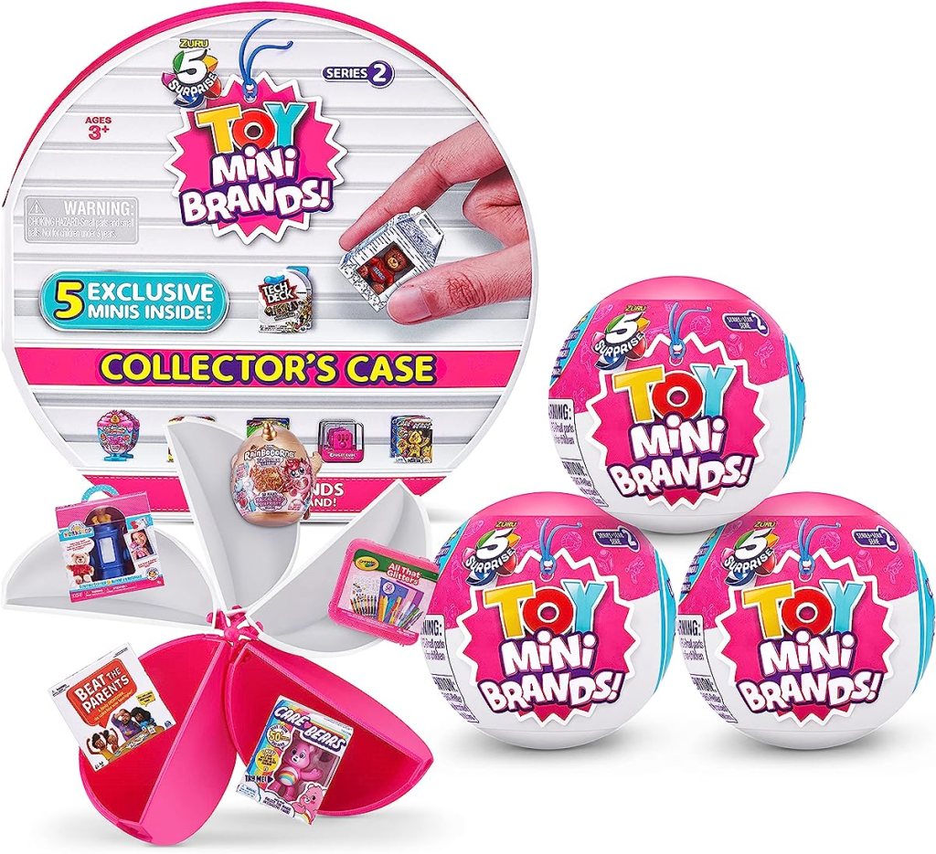 Toy Mini Brands Case and Capsules