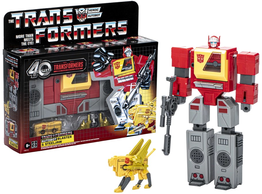 Transformers: Retro 40th Anniversary Autobot Blaster & Steeljaw Action Figure