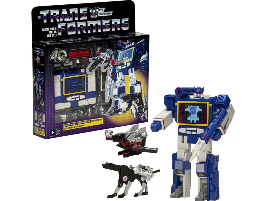 Transformers: Retro 40th Anniversary Soundwave, Laserbeak, & Ravage Action Figure