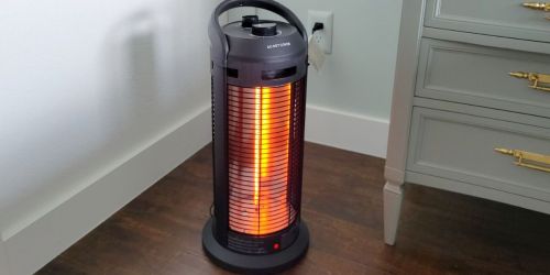 Portable Oscillating Electric Space Heater Only $30 Shipped on Amazon | Tip-Over Protection Switch