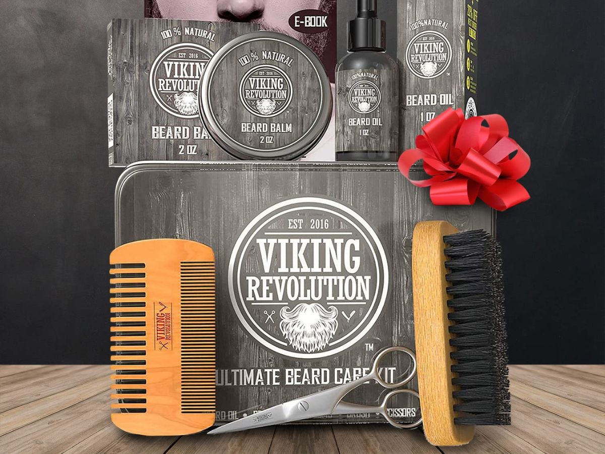 Viking Revolution Beard Care Kit Only $27.88 Shipped on  (Gift for  Dad), Over 11,900 5-Star Reviews