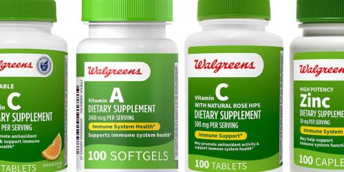 Walgreens Vitamins & Supplements from 7¢ Per Bottle