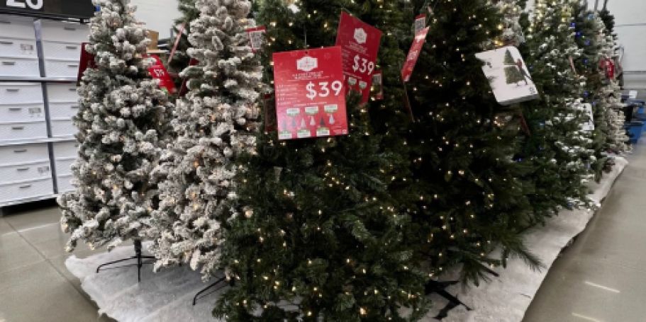 Pre-Lit Christmas Trees from $39 Shipped on Walmart.com