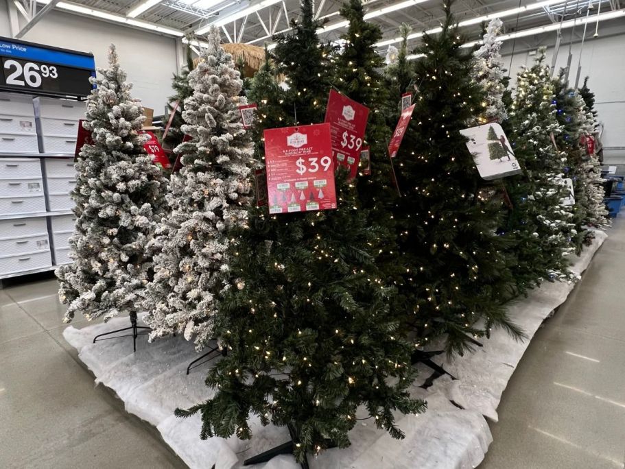 Pre-Lit Christmas Trees from $39 Shipped on Walmart.com