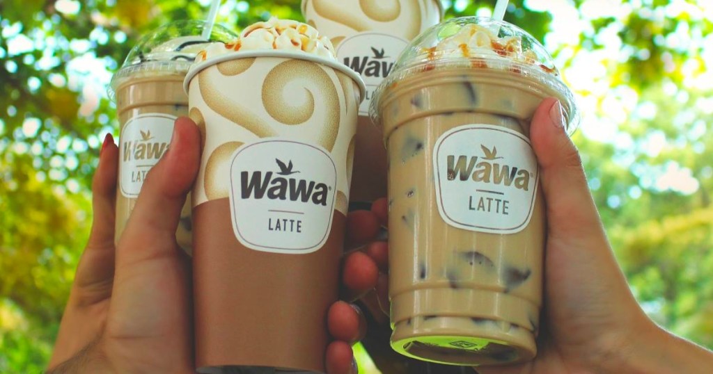 wawa hot and iced lattes
