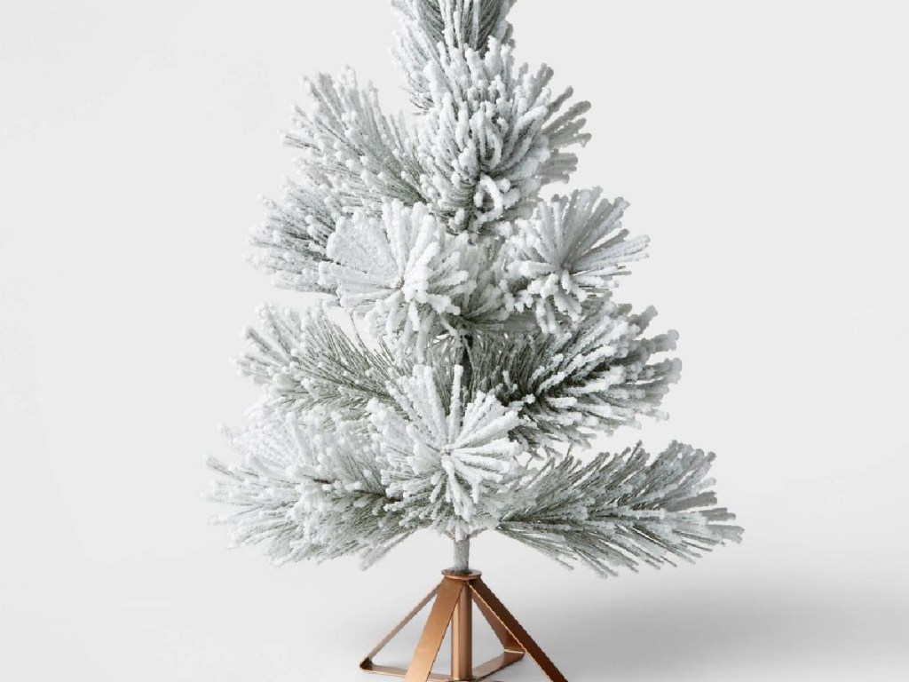 Wondershop 18" Unlit Flocked Mini Artificial Christmas Tree