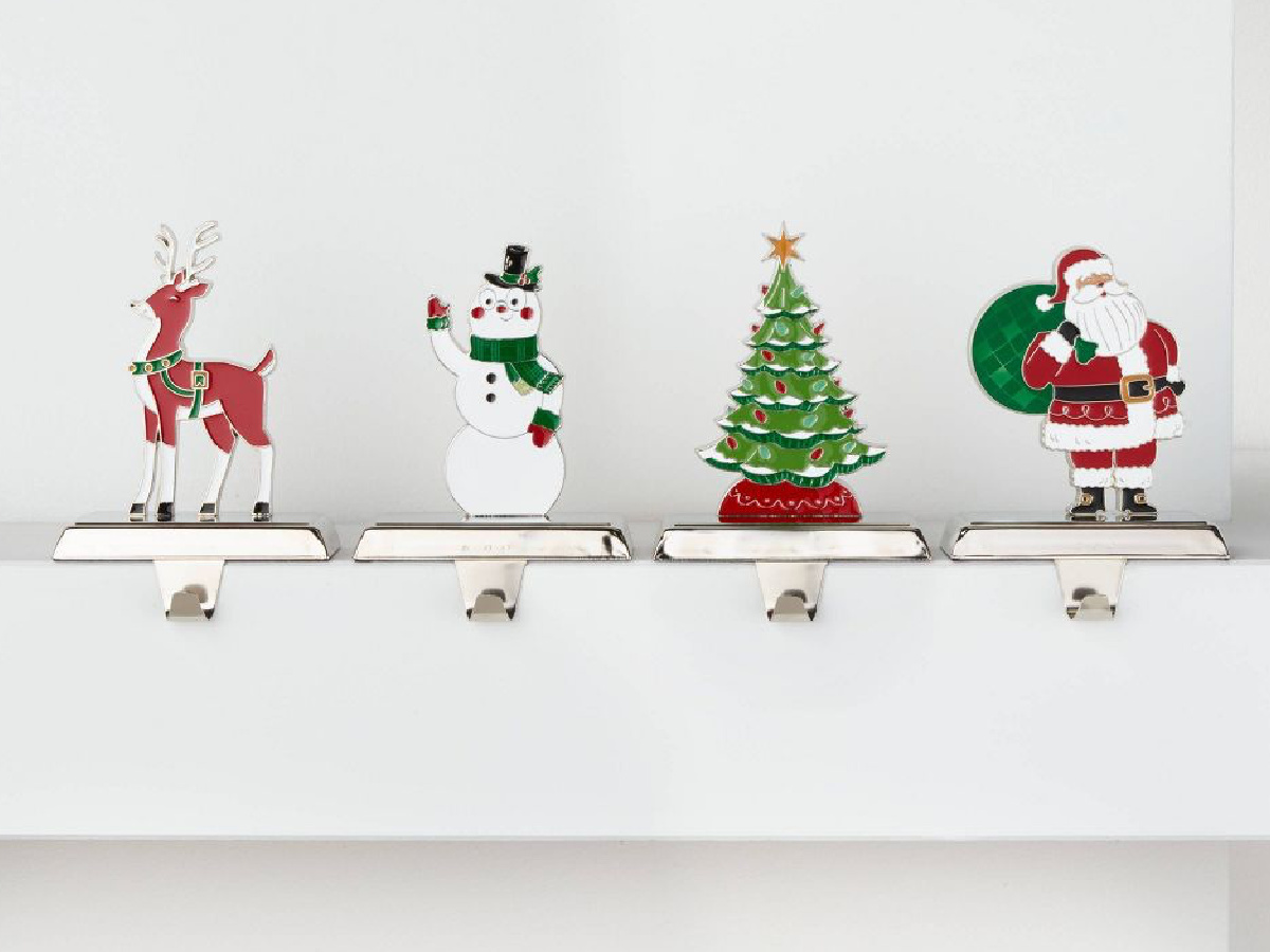 Wondershop Classic Icons Christmas Stocking Holder 4 Pack