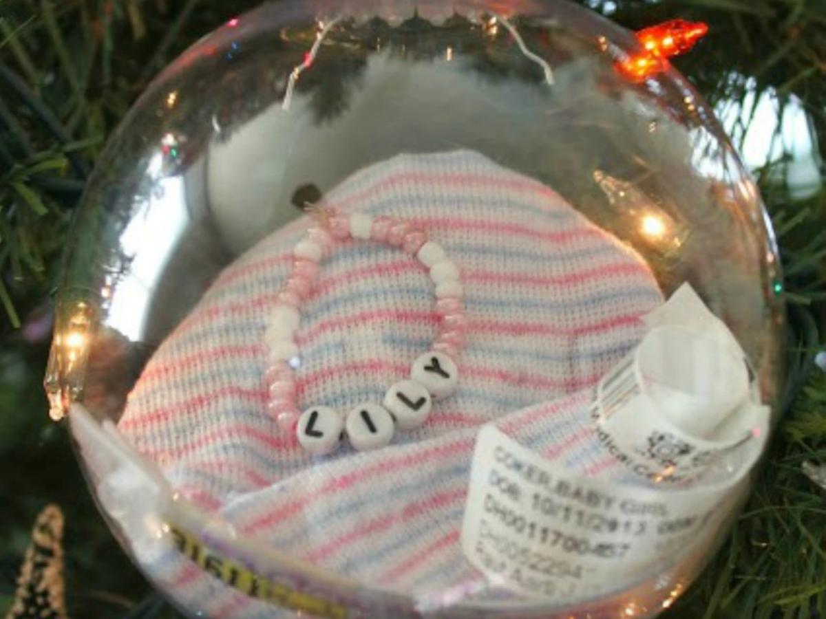 this baby ornament is one way how to make your own christmas ornaments