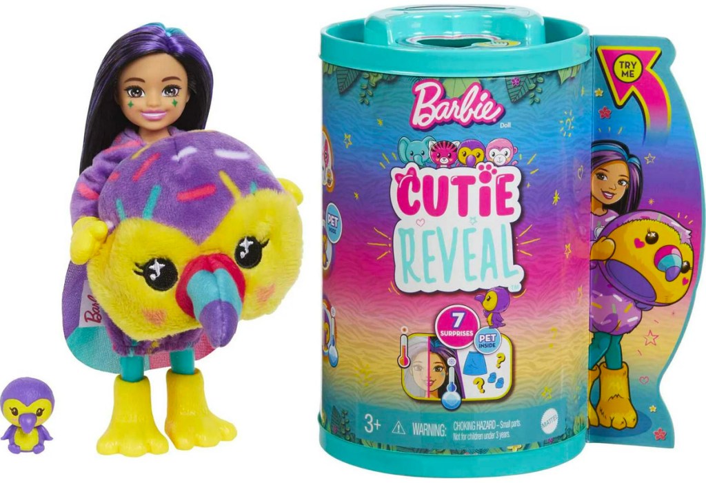 barbie cutie reveal toucan doll