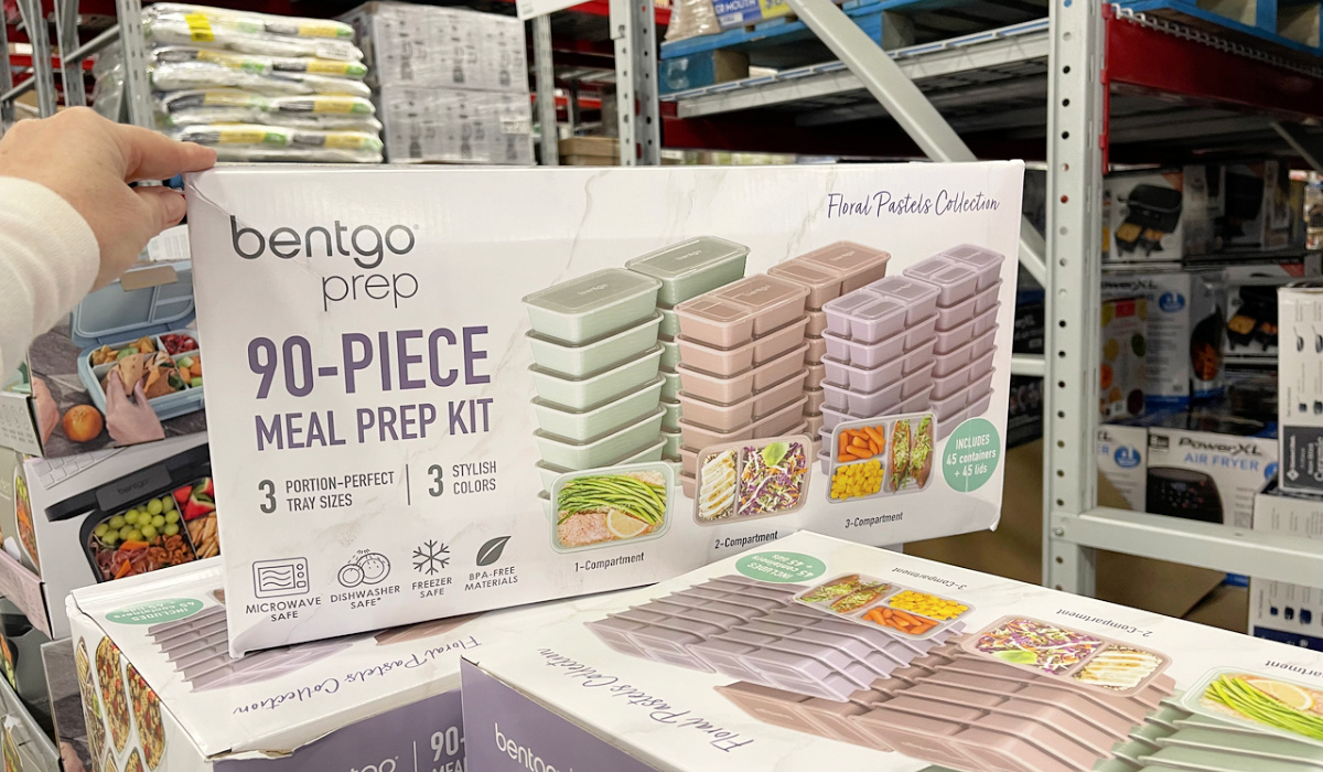 Bentgo 90 Piece Meal Prep Set (Floral Pastels)