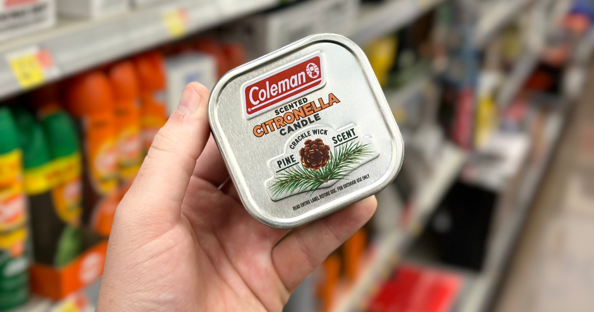 Coleman Citronella Candle w/ Wood Wick Only $2.94 on Amazon | Great for Summer BBQs