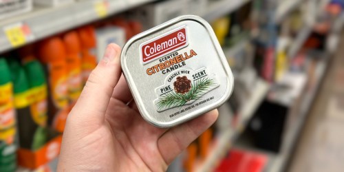 Coleman Citronella Candle w/ Crackle Wick Just $2.94 on Amazon or Walmart.com