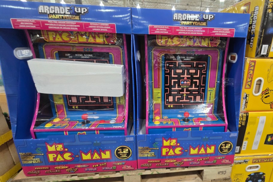 ms pac man mini arcade game in store