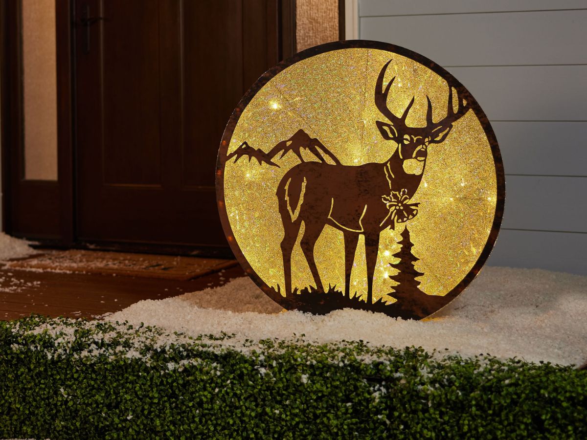 led deer decoration 