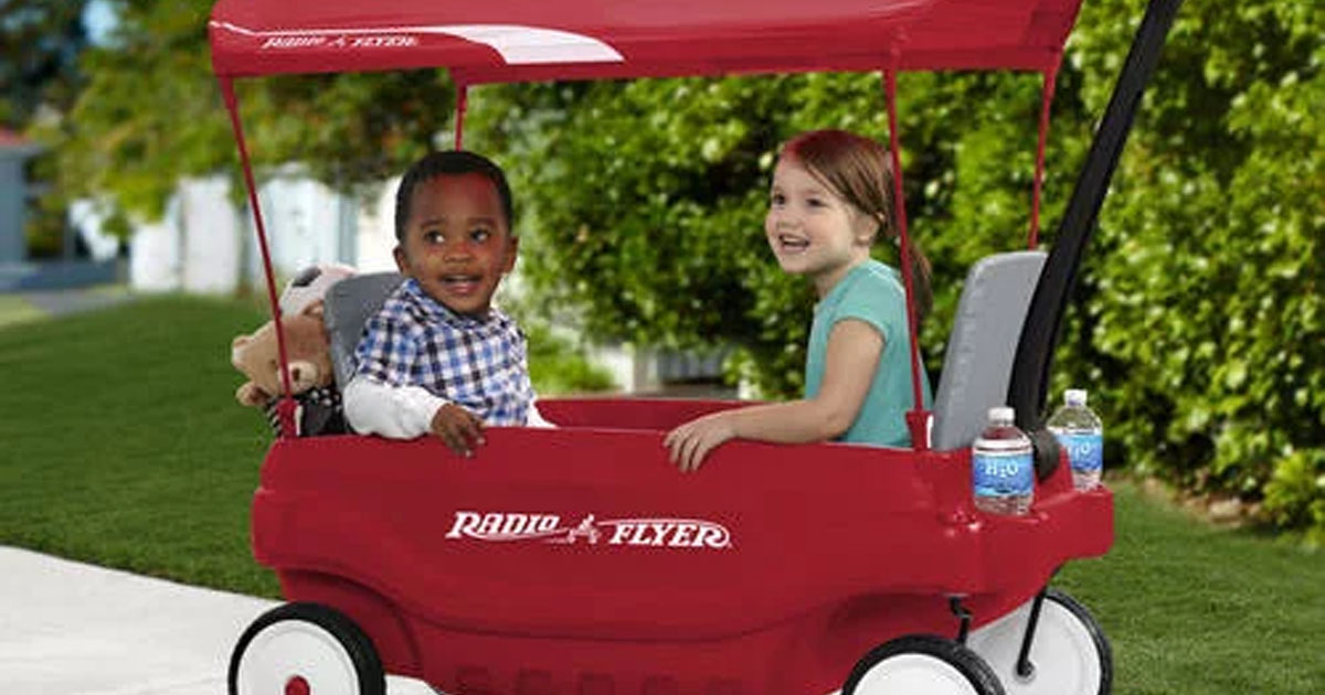 Deluxe Radio Flyer Wagon w/ Canopy Only $99.99 Shipped (Regularly $180)
