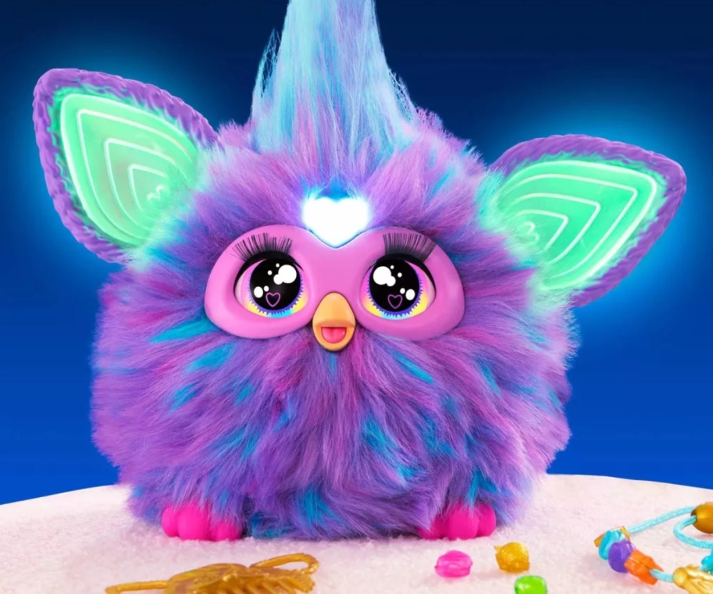 glowing purple Furby
