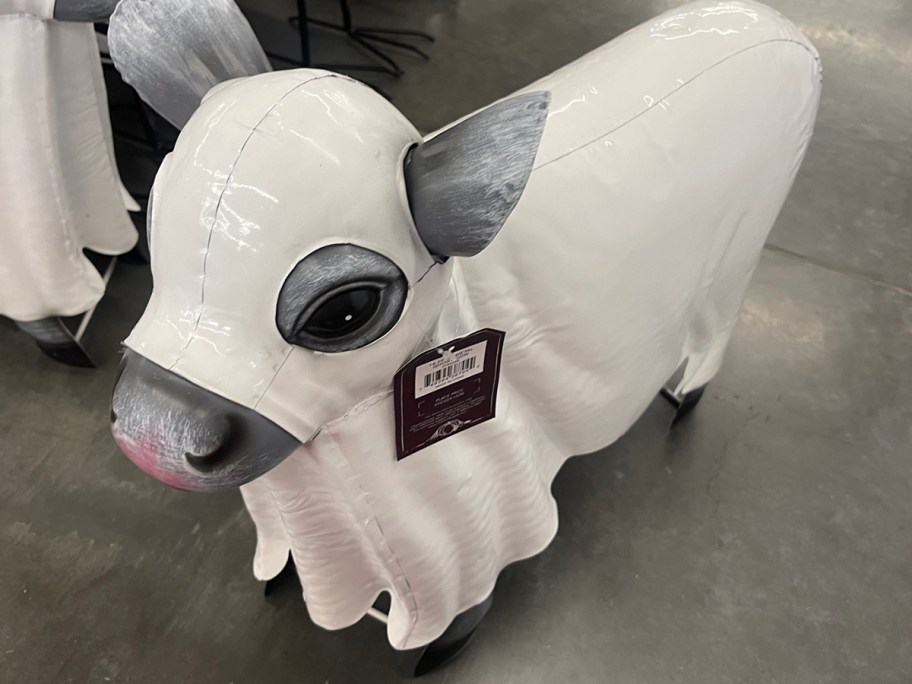 ghost cow statue 
