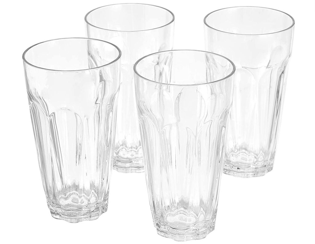 Set of 4 Glasses Amazon Basics