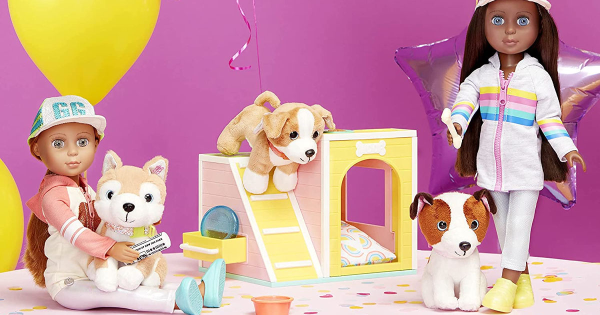 Glitter Girls Dog House Playset With Plush Pet Chihuahua Lollie