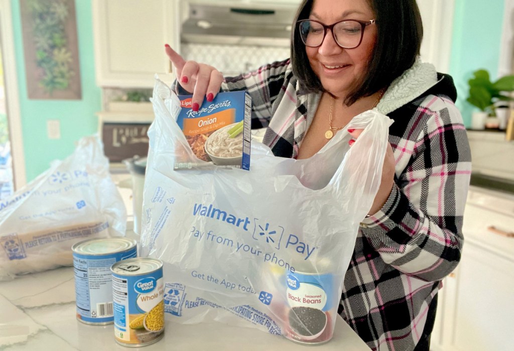 unloading groceries from walmart plus membership