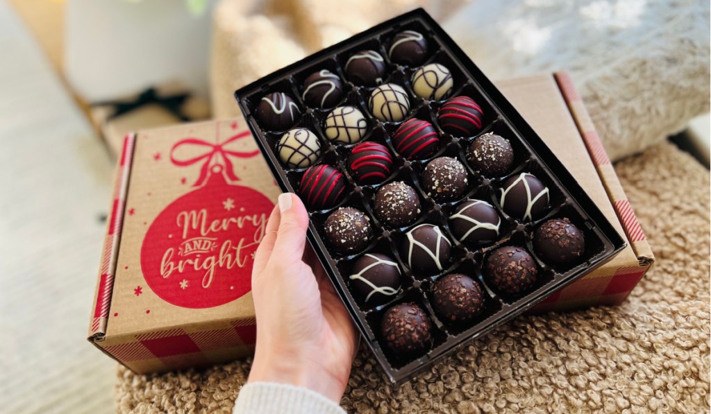 box of chocolate truffles