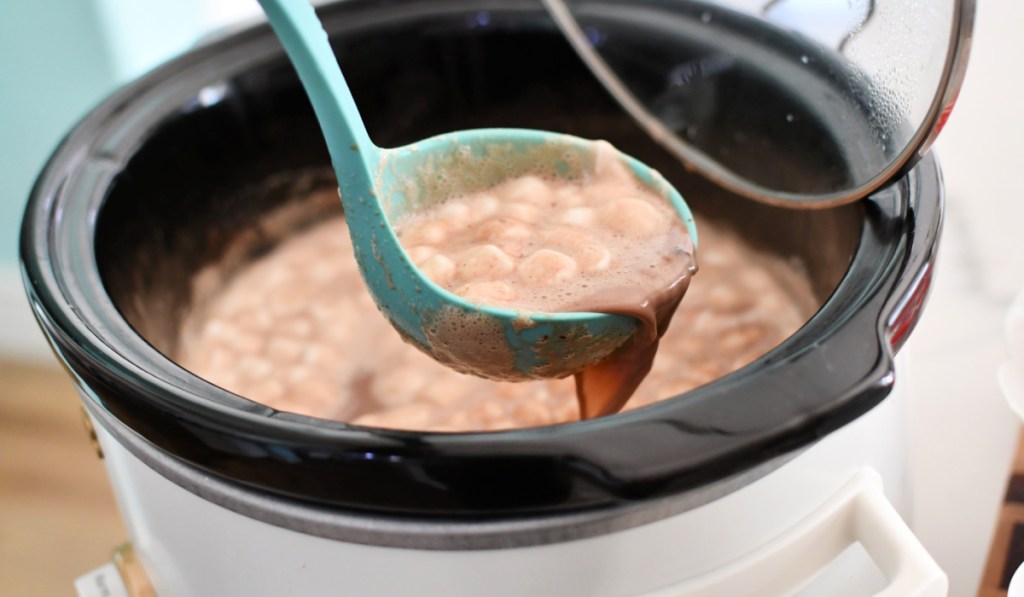 hot chocolate in a crockpot