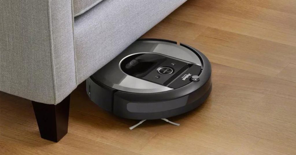 irobot cleaning under couch