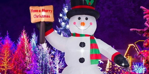 This Christmas Snowman Inflatable is 8 Foot & JUST $34.99 Shipped (Regularly $80)