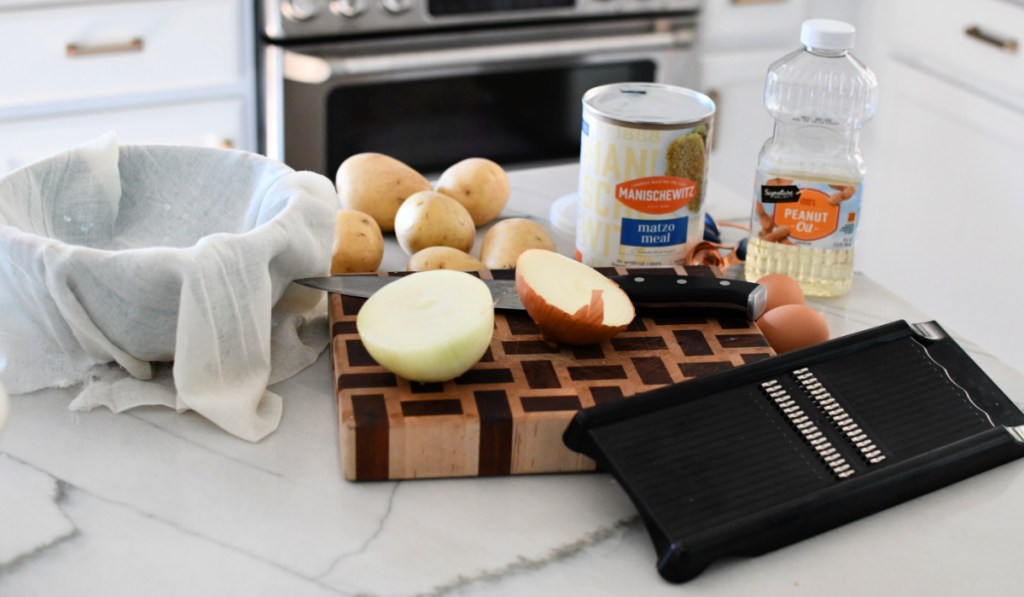 ingredients to make latkes