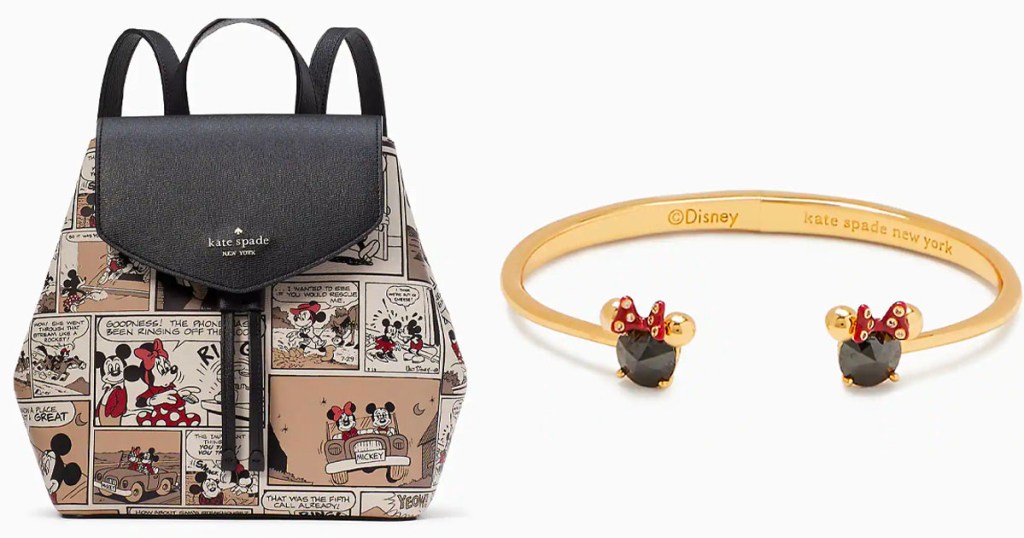 kate spade mickey mouse bag and bracelet