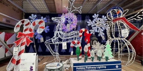 75% Off Lowe’s Christmas Decor Clearance | Trees from $24.75, Yard Decorations as Low as $20, & More