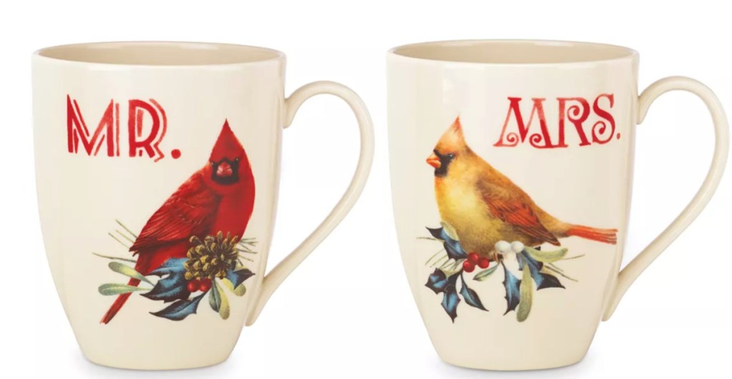 mr and mrs birds mugs