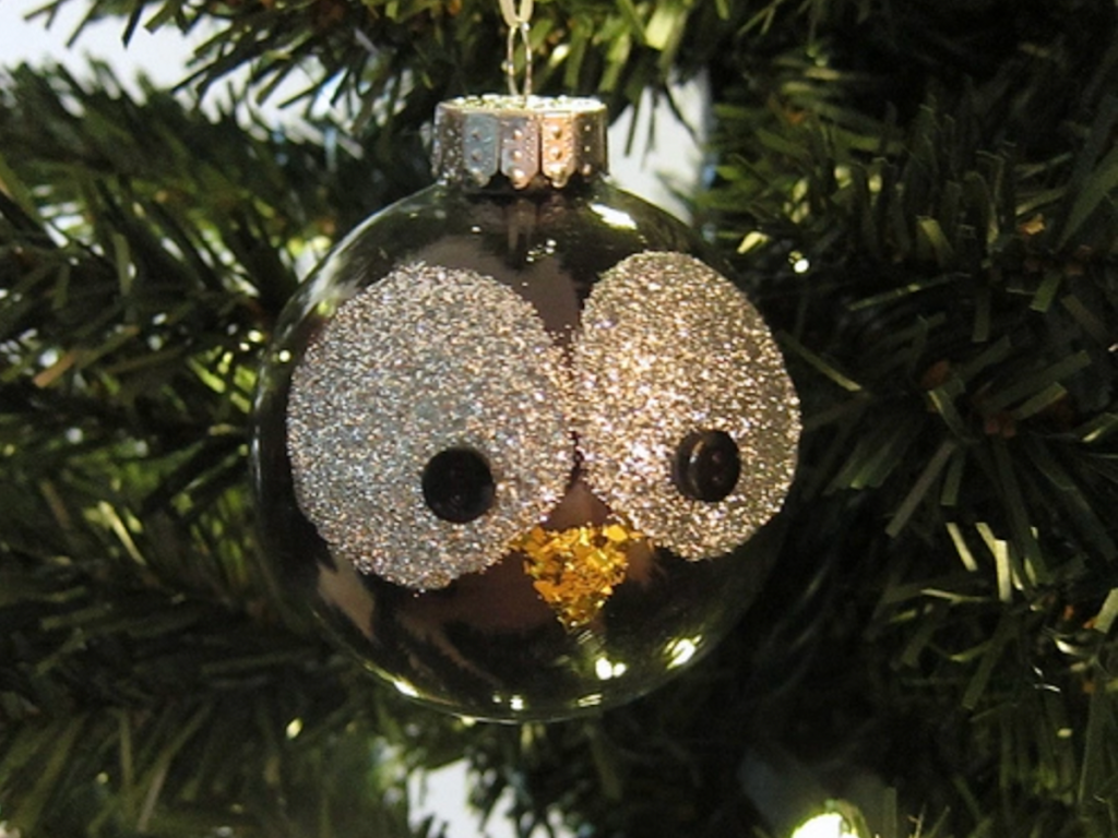 painted owl ornaments