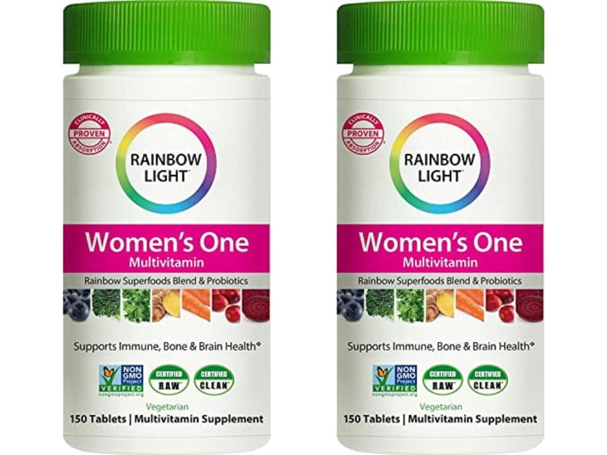 2 jars of Rainbow Light Women's One Multivitamins
