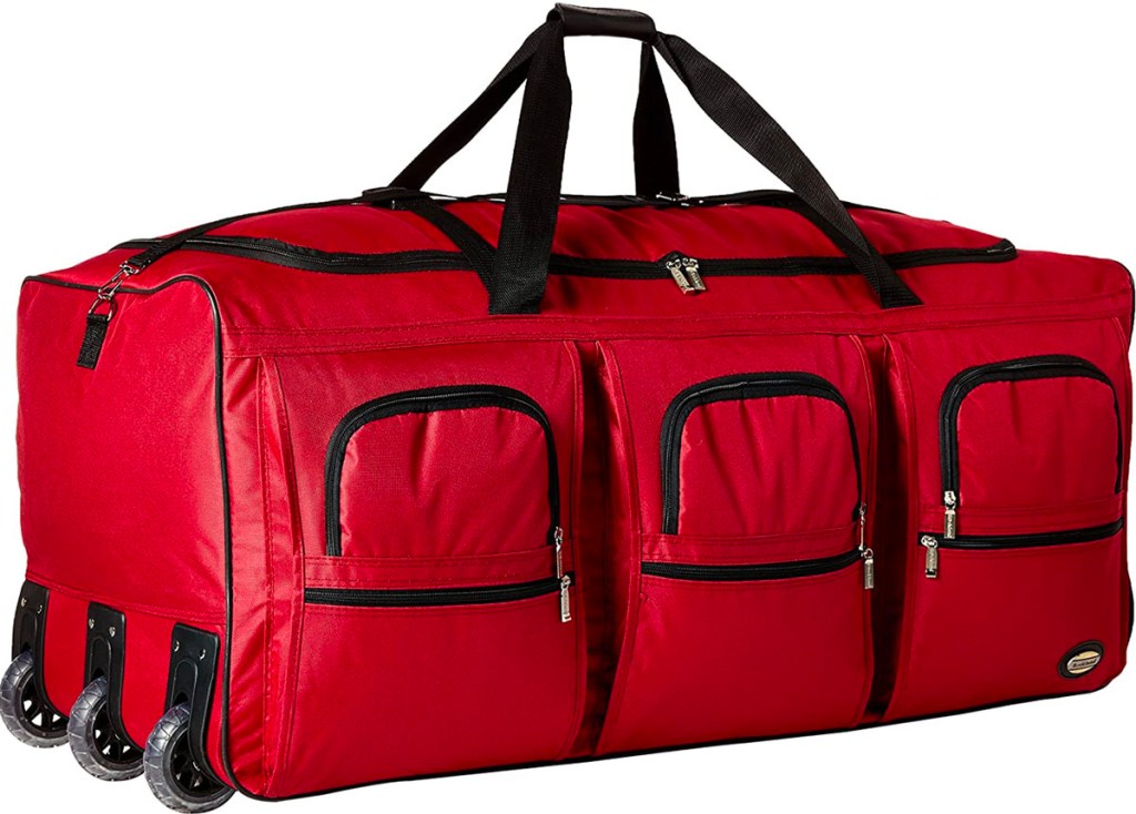 rockland duffel bag in red