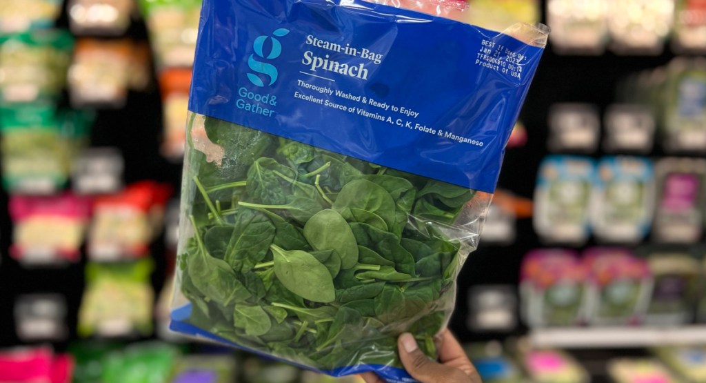 streamable spinach bag