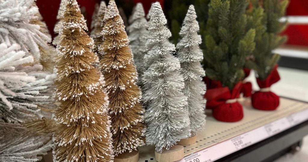 gold and silver holiday trees